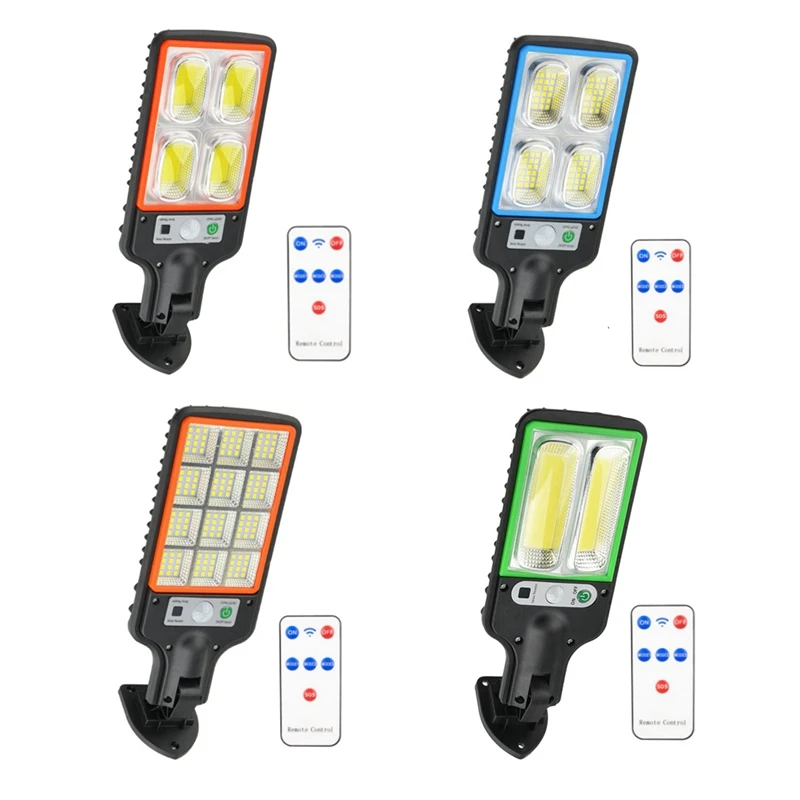 Solar Outdoor Lights-Motion Sensor Solar Powered Lights3 Modes-With Remote Control-Wall Security Lights