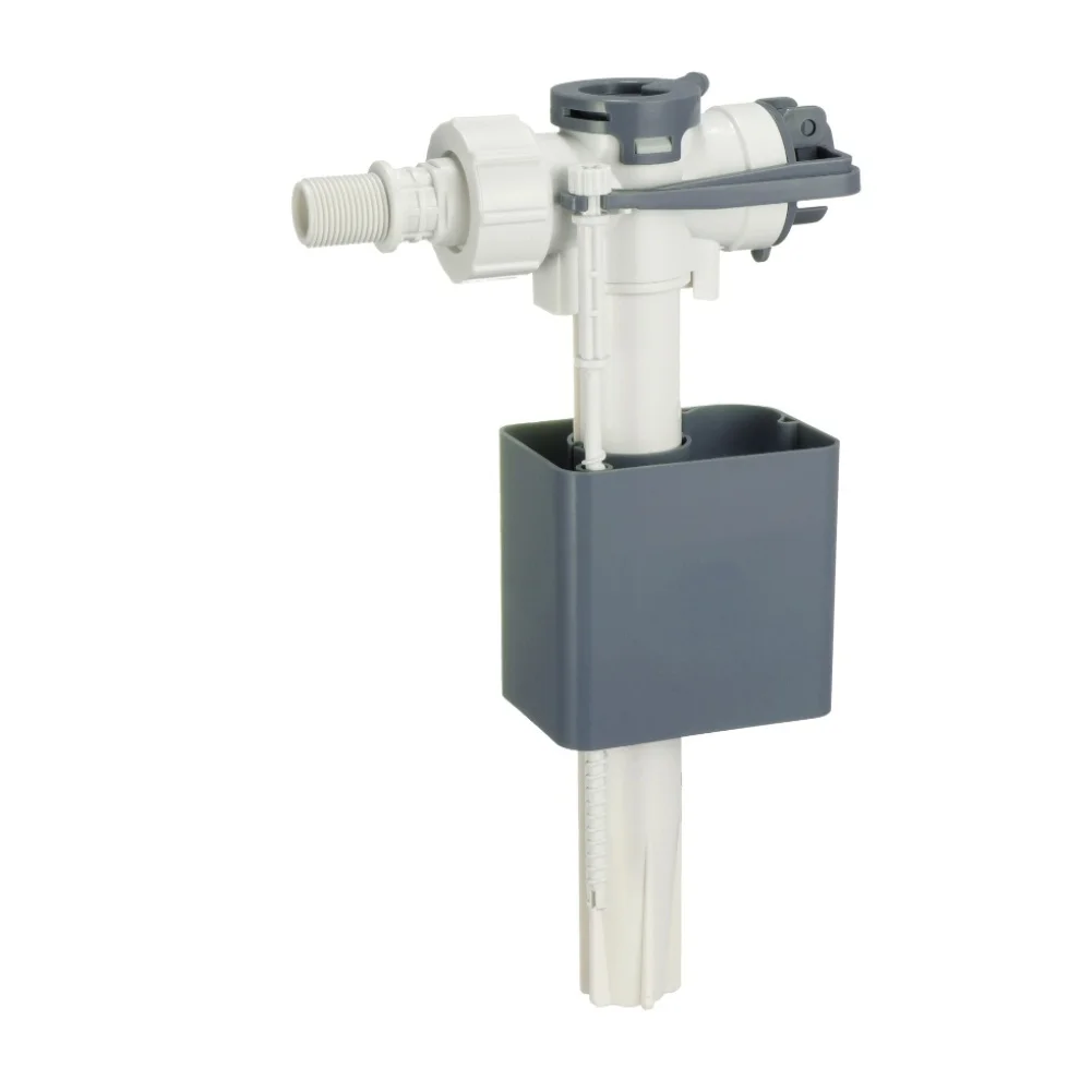 Quiet Toilet Valve Side Mount Fill Valve High-strength Engineered Plastic Minimizes Refill Noise Customizable Water Level