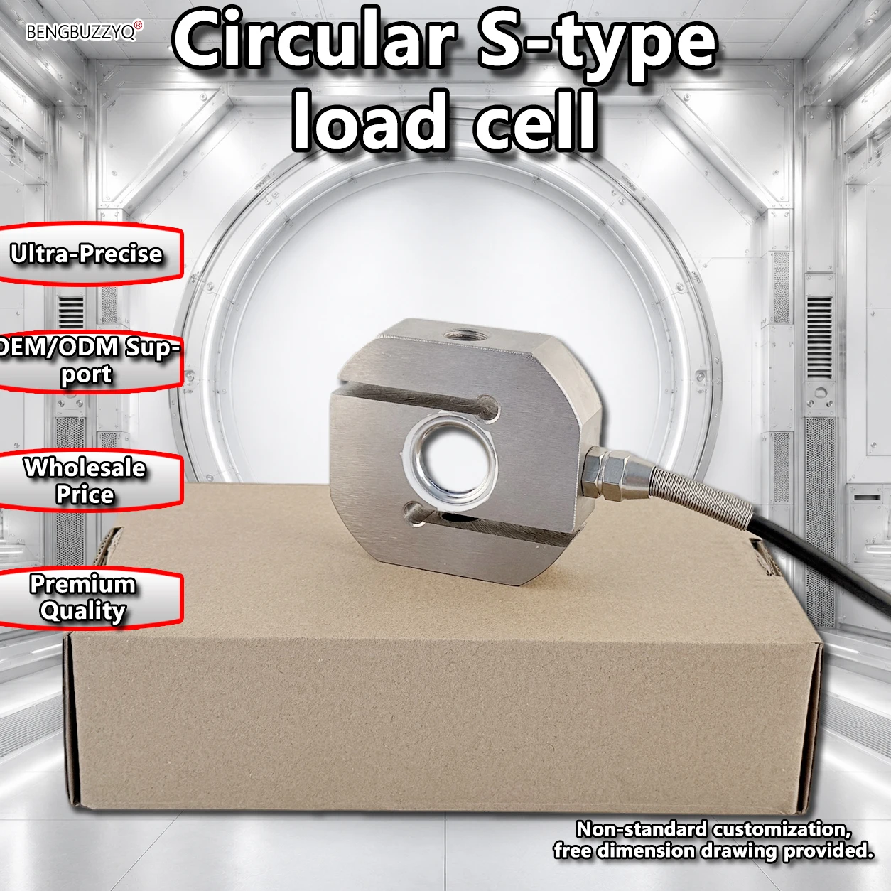 Alloy S-Type Load Cell 5~500kg Capacity Tension and Compression Weighing Sensor for Crane Scale