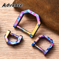 Colorful D Shape Titanium Alloy Buckle Multi-Tool Outdoor EDC Keychain Accessories