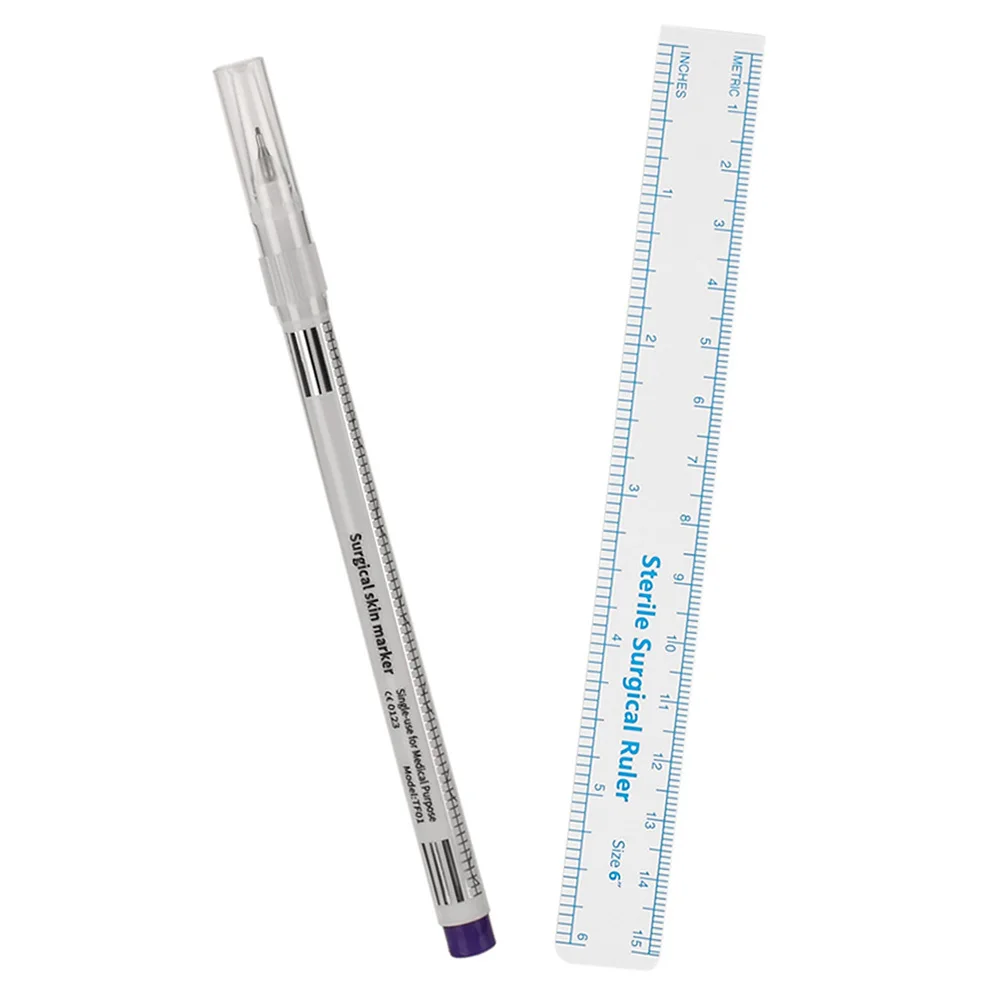 

1Set Brow Mapping Pen Eyebrow Marker for Microblading Tattoo Positioning Skin Safe Drawing Tool with Ruler Multifunctional