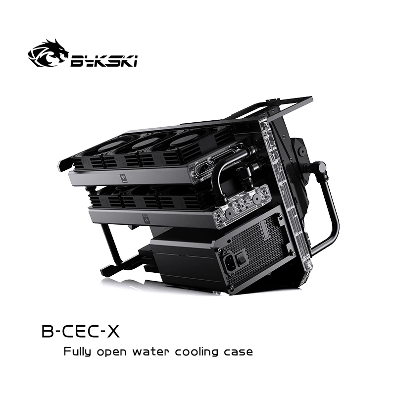 Bykski Open Water Circuit Board Chassis All-aluminum Chassis Rack Use DIY Vertical and Horizontal B-CEC-X