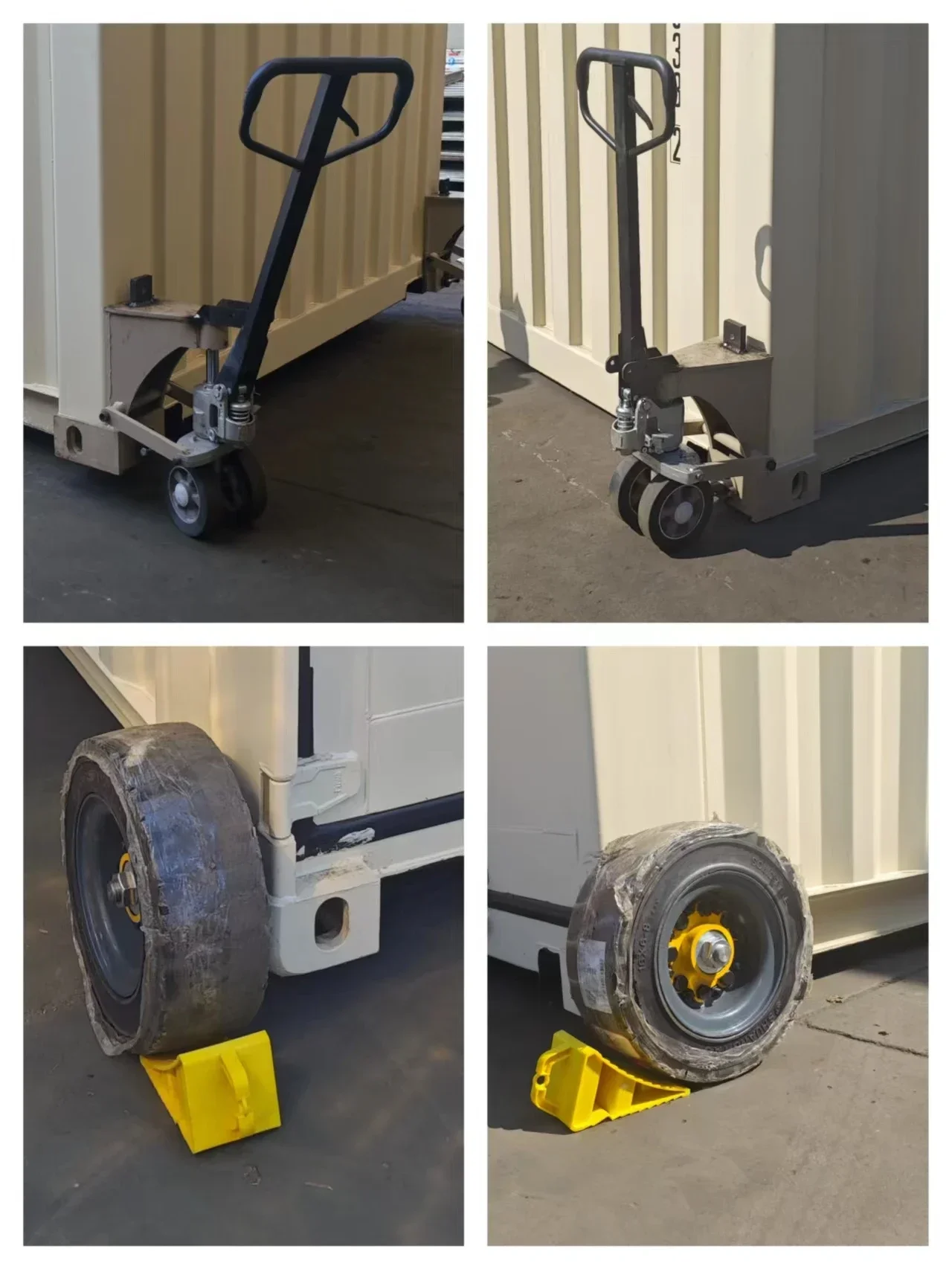 8000kgs Heavy Duty Hydraulic Lifting Container Caster Wheel