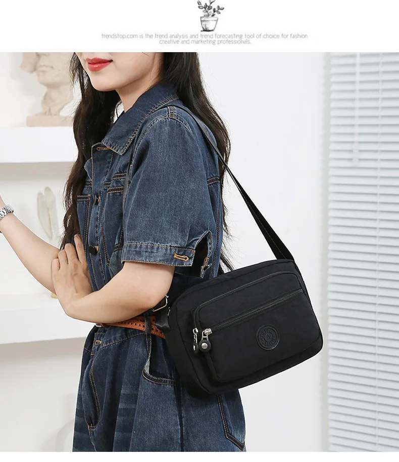 

Slant span small square bag, thickened Oxford cloth, versatile, personalized, leisure travel, shopping, mom bag