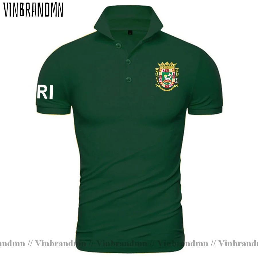 Puerto Rico Rican PRI PR Polo Shirts Men Fashion 100% Cotton Shirt Classic Brands Printed For Country Nation Team Flag Clothing