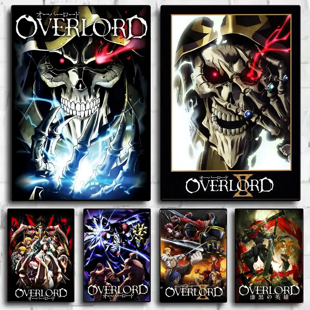 Anime O-Overlord Poster HD Print Wall Art for Bedroom Living Room Office Bar Home Decor Aesthetic Print