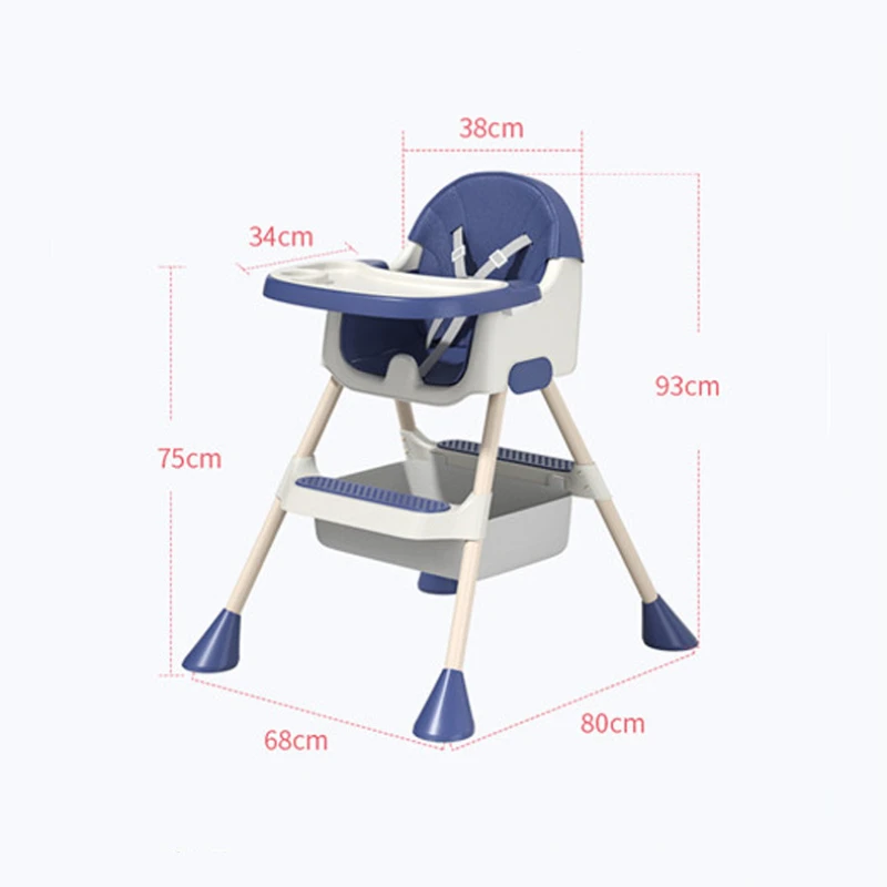 Baby Kids High Chair Feeding Dining Chair Tables Multi-function Infant Stool For Kids Booster Seats Adjustable Height Toddler