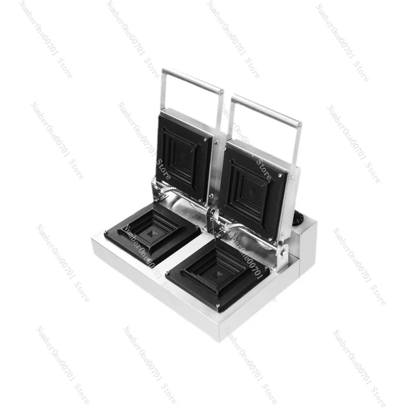 Square sandwich machine Electric double head toaster Breakfast bread machine