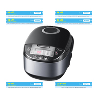 Midea Rice Cooker with Steamer and Warming Function, MB-FS5017, Multi Cooker with Non-stick Inner Pot, Measuring,MRD50B1AMK-S