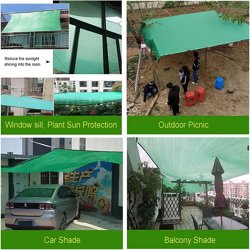 Thickened 12-pin82- 90% shading rate anti-UV HDPE black shading net outdoor pergola car garage rain shed shading net