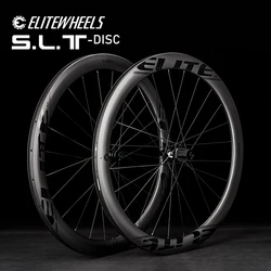 ELITEWHEELS SLT Road Disc Carbon Wheelset Ceramic Bearing Center Lock Hub Cyclocross Bicycle Wheels Pillar 1423 Spoke Cycling