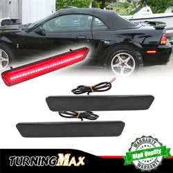 Red LED Car Rear Bumper Side Marker Lights Parking Lights For Ford Mustang 1999 2000 2001 2002 2003 2004 Fender Flare Lamps 12V