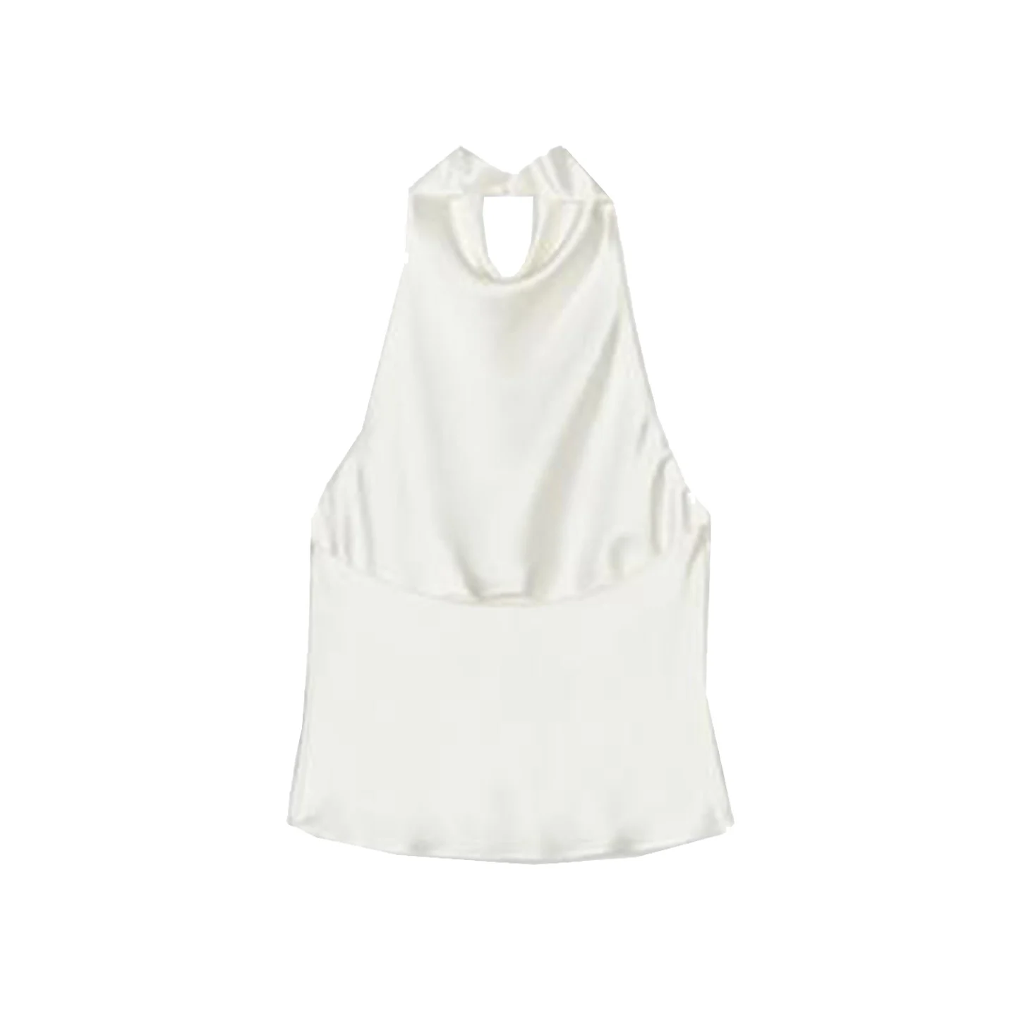 エレシルクサテン レディース ファイオントップ カラー付き ハンギングネライン 2025年秋新作 スレZ レディース アウターベスト