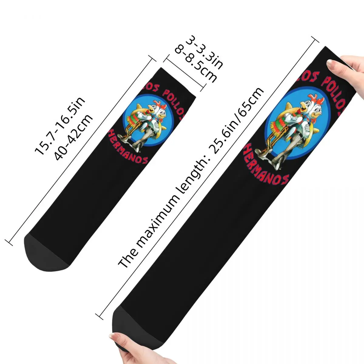 Winter Warm Colorful Unisex Los Pollos Hermanos Breaking Bad Socks Non-slip Middle Tube Socks