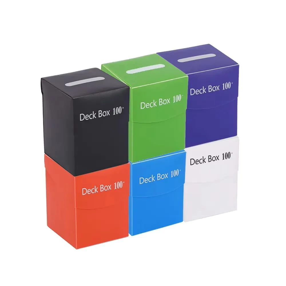 TCG Deck Box voor 100+ kaarten, Commander Deck houder voor MTG, Yugioh, PKM, opbergkoffer voor verzamelkaarten met verdeler voor Magic bordspel