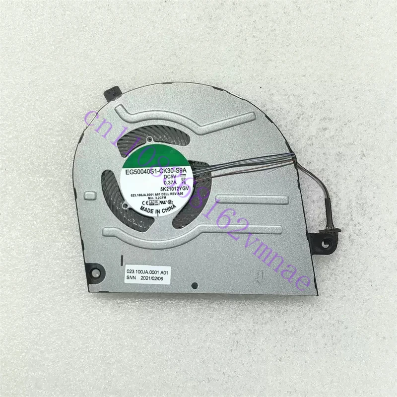 Вентилятор охлаждения процессора ноутбука EG50040S1-CK30-S9A DC5V 0.37A 4PIN для DELL Inspiron 14 7400 0F4R10 F4R10 023.100JA.0001