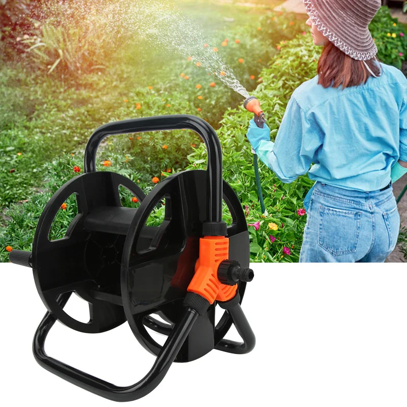 

1PC Garden Watering Hose Free Standing Winder Portable Hose Reel Water Pipe Storage Rack Organizer Holder Gardening Tools