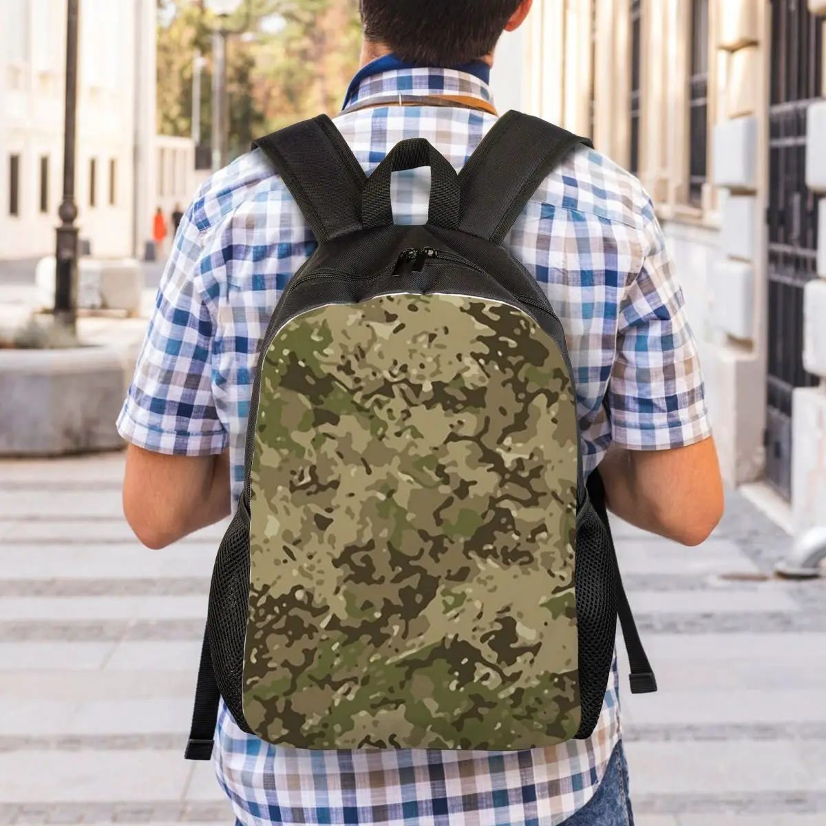 Multicam Military Trout Camo Backpack Student Boys Girls BookBag School Bag Computer Shoulder Bags