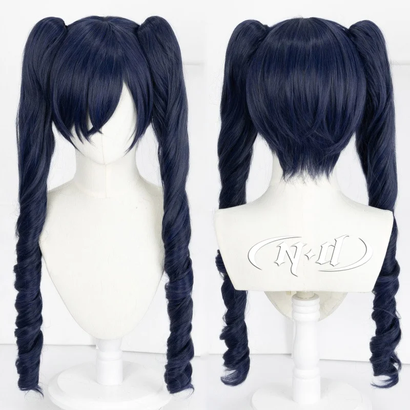 ND Ciel Phantomhive Cosplay Wigs Anime Kuroshitsuji Black Butler Cosplay Wig Long and Short Hair Two Styles Wigs for Comic Con