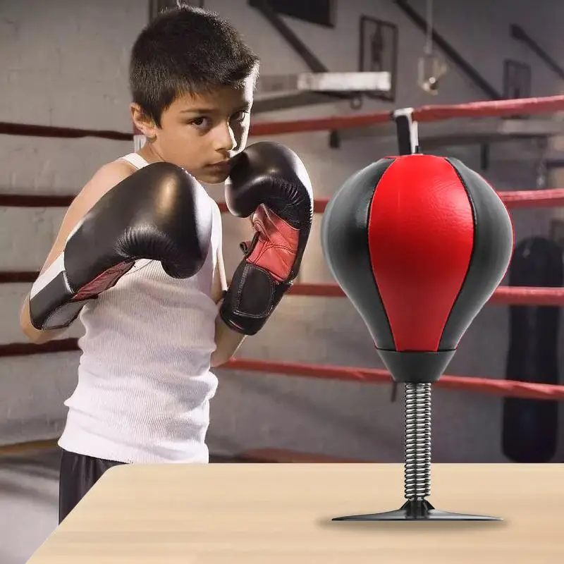 Desktop Punching Bag Boxing Ball Stress Relief Fighting Speed Reflex Training Punch Ball With Strong Suction Cups For Desk