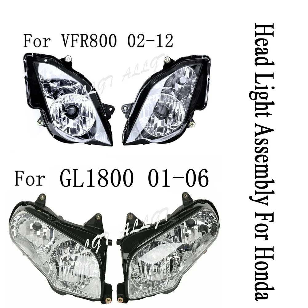 

Motorcycle Front Headlamp Headlight Assembly for Honda For VFR800 2002-2012 For GL1800 2001 2002 2003 2004 2005 2006