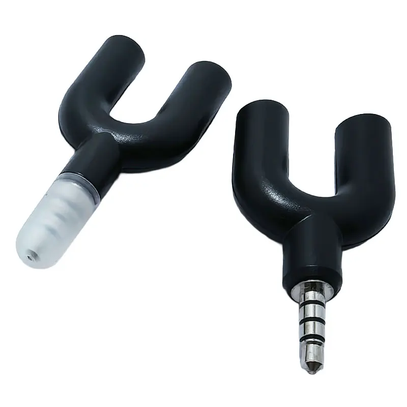3.5mm Audio Converter Adapter One Divides Into Two Microphone Couple Headphones Mobile Computer Splitter Earphone Accessories