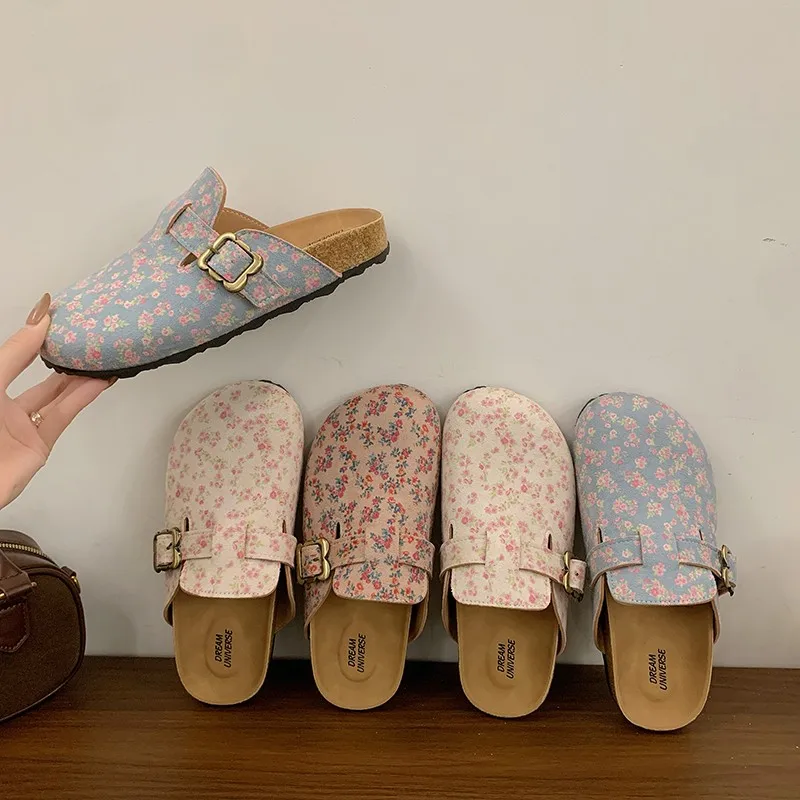 

Женские и мужские уличные шлепанцы, повседневные сандалии с закрытым носком для взрослых, модные фланелевые верхние тапочки, нескользящие слипоны, всесезонные