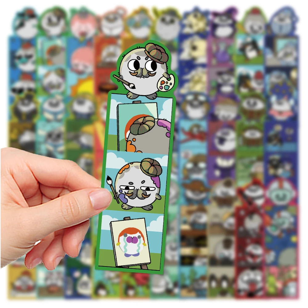 30PCS Bookmark Cute Seal Cartoon Style Paper Bookmark Funny Cartoon Pages Book Mark Cartoon Printing Annotated Notebook Clip