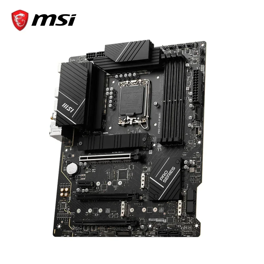 Intel Z790 Motherboard LGA 1700 MSI PRO Z790-P WIFI Motherboard CPU Supports Support i7 14700k, using INTEL Z790, 4x DDR5.