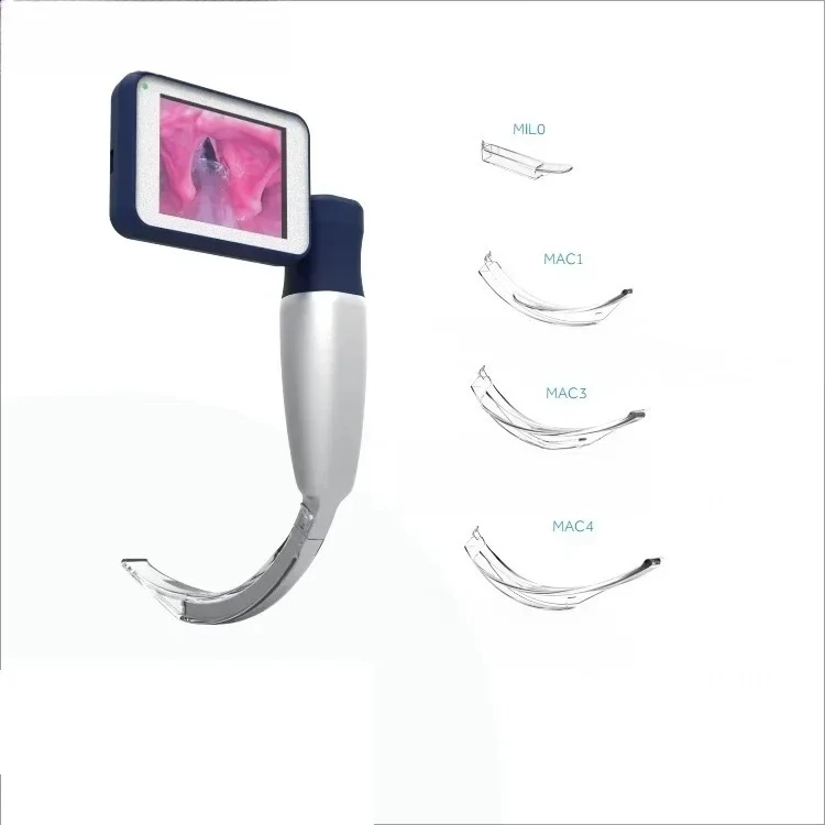 Manufacturer cheap price Stainless steel Handheld neonatal-video laryngoscope with single use disposable blades