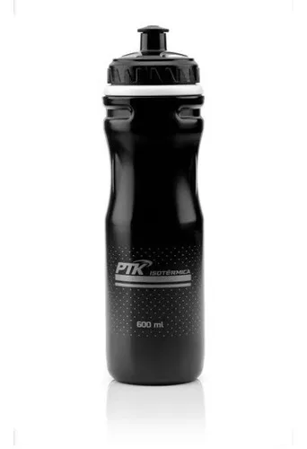 Ptk Black 600ml Isothermal Squeeze Mtb P/ Bike Bottle