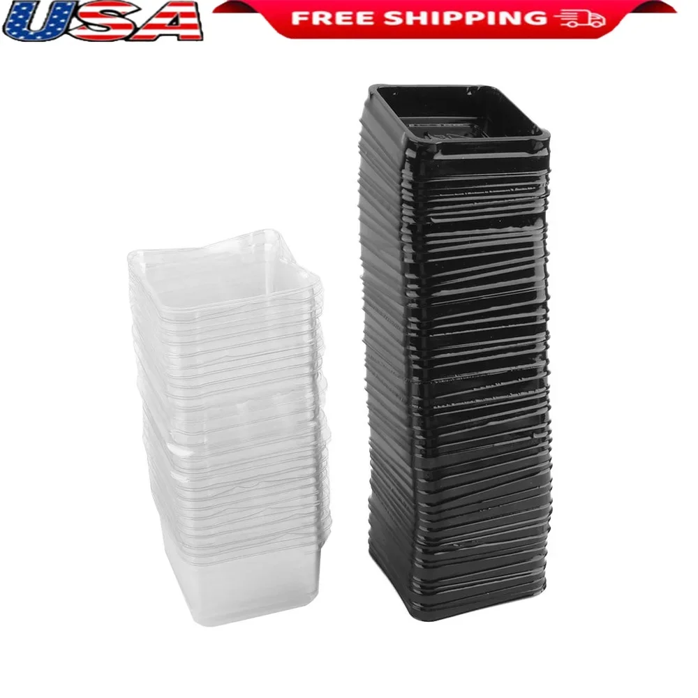 

50 шт. пластиковые коробки для кексов с лунным торта, держатель для контейнеров, пекарни, прочные, удобные для переноски, подарочная упаковка