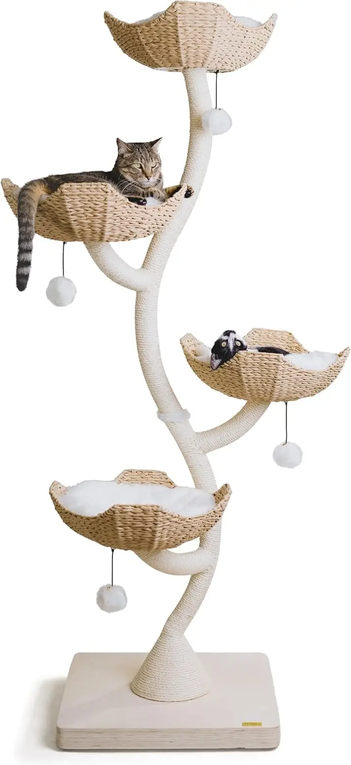 Large Cats, Scratching Post Condo, Cat Tower for Multiple Cats, Luxury Cat Gifts by Mau Lifestyle