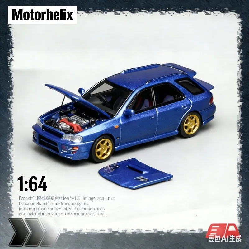

MH 1:64 Subaru Impreza WRX STi Version VI Car Model with Alloy Shell, Boys' Holiday Gift Toy Collection Decoration Item.