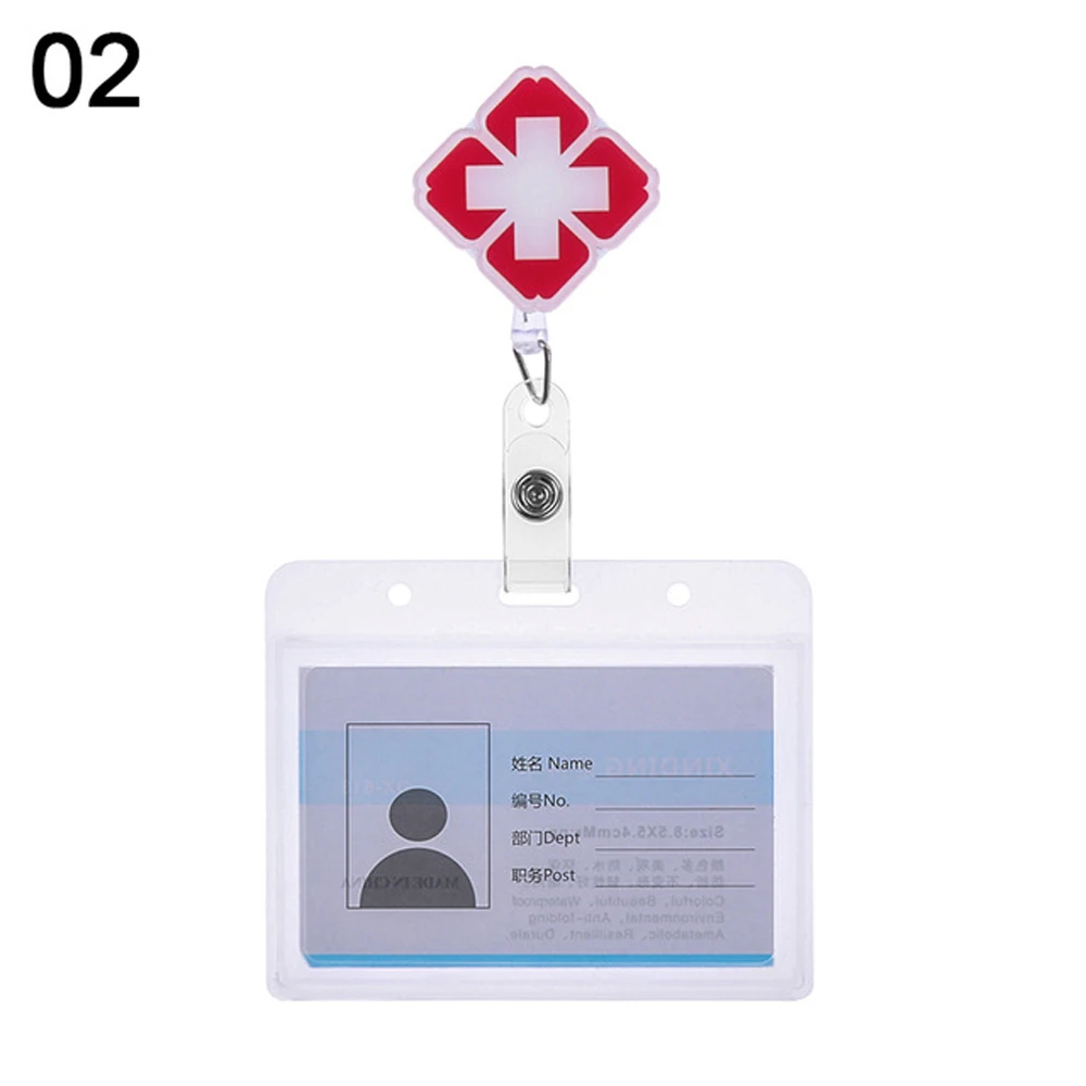 

Supplies Work Card Card Holder Clip Badge Holder Clip ID Card ID Badge Holder Name Card Holder Nurse Doctor Retractable Badge