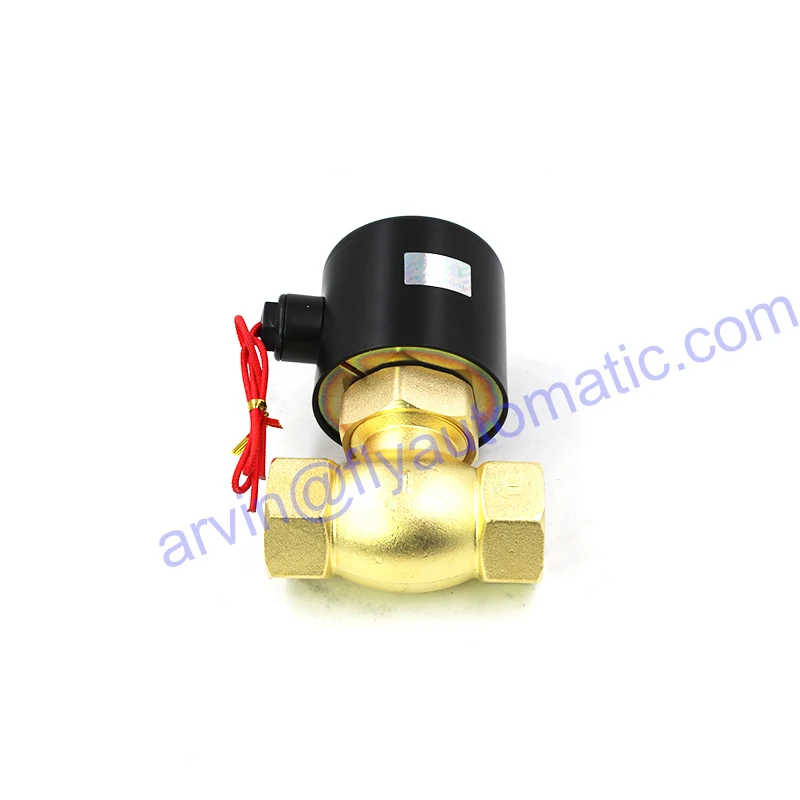 Imagem -02 - Unid Us25 Válvula de Solenóide Válvula de Água de Fluxo Fluido de Controle Eua Série Normalmente Fechado de Alta Temperatura Bronze
