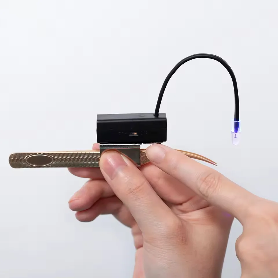 NUOVA pinzette per ciglia portatili luce a led per polimerizzazione rapida ciglia UV colla estensione ciglia innesto lampada strumenti per manicure di bellezza