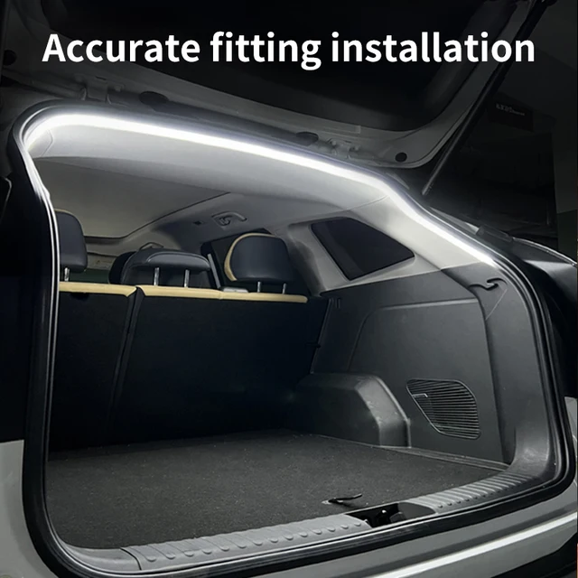 Car High Brightness Trunk Lighting Ambient Light Interior Decoration LED Wiring Free Automatic Sensing Tailgate Light Strip 2