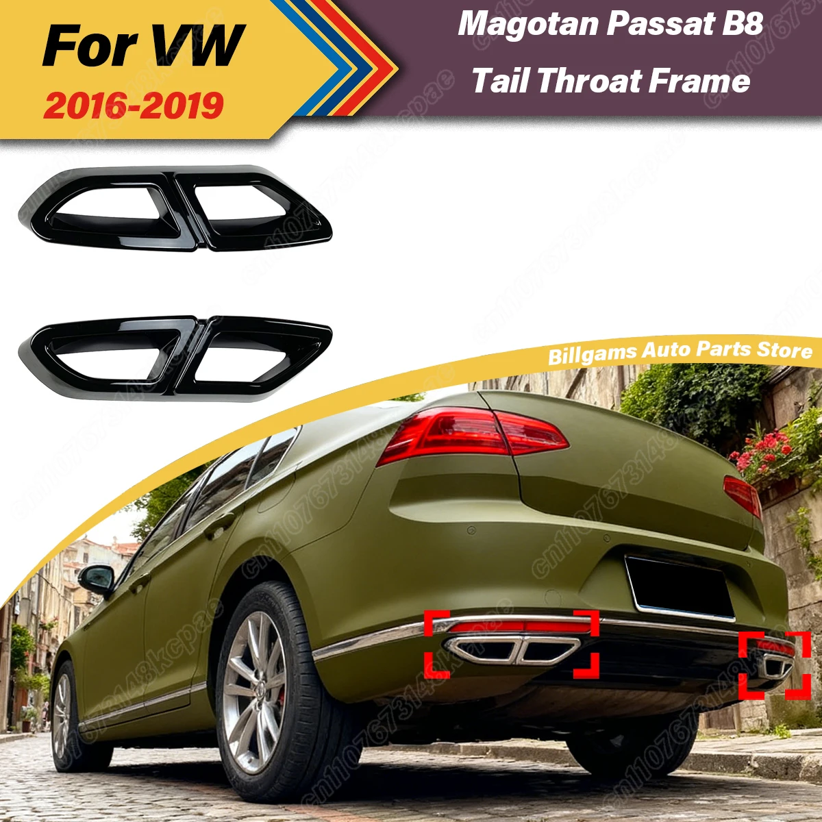

For Volkswagen Magotan Passat B8 2016 2017 2018 2019 Automobile Rear Throat Protective Frame Modification Decoration Body Kit