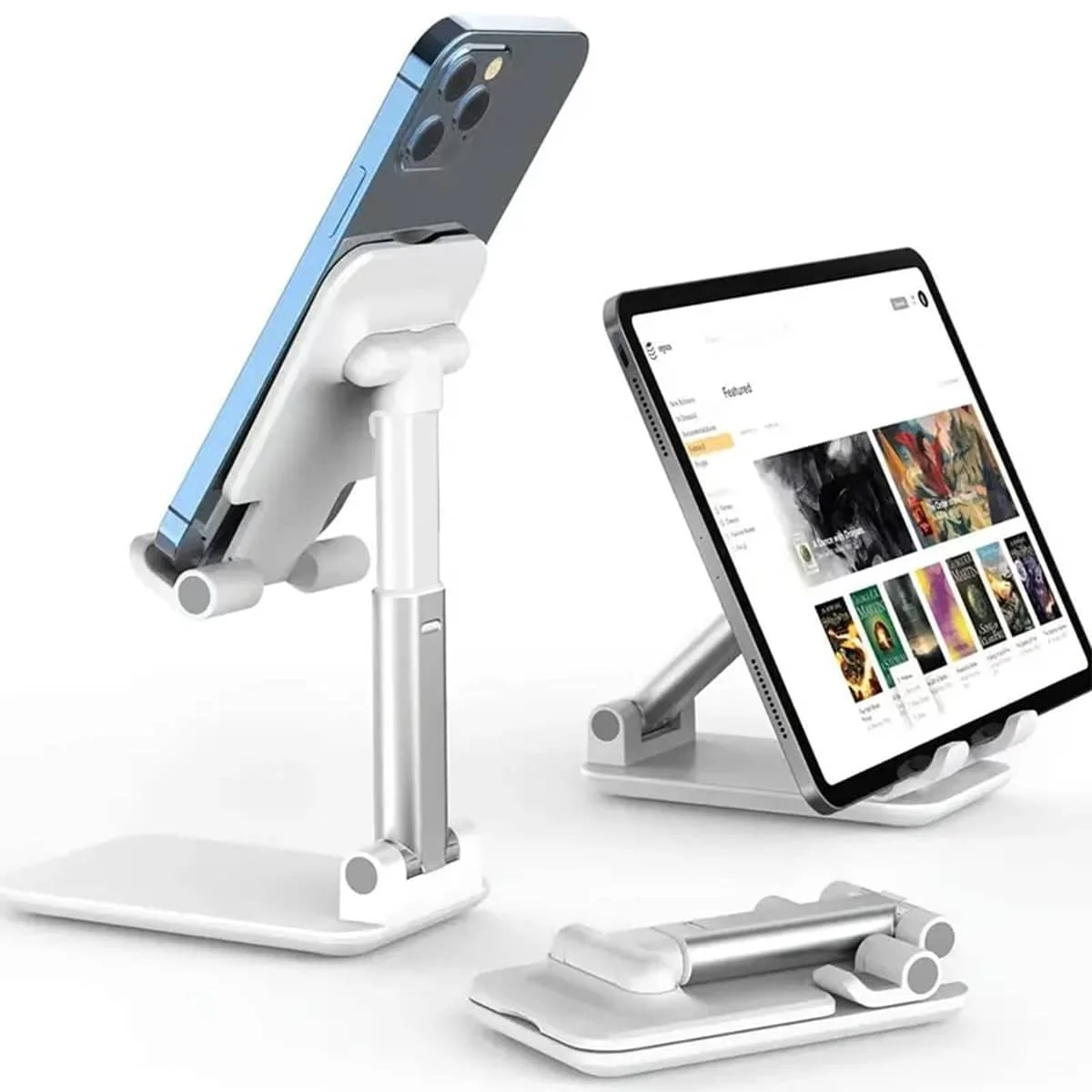 

1 Multifunctional Plastic Desktop Phone Stand with Adjustable Telescopic Lifting Bracket