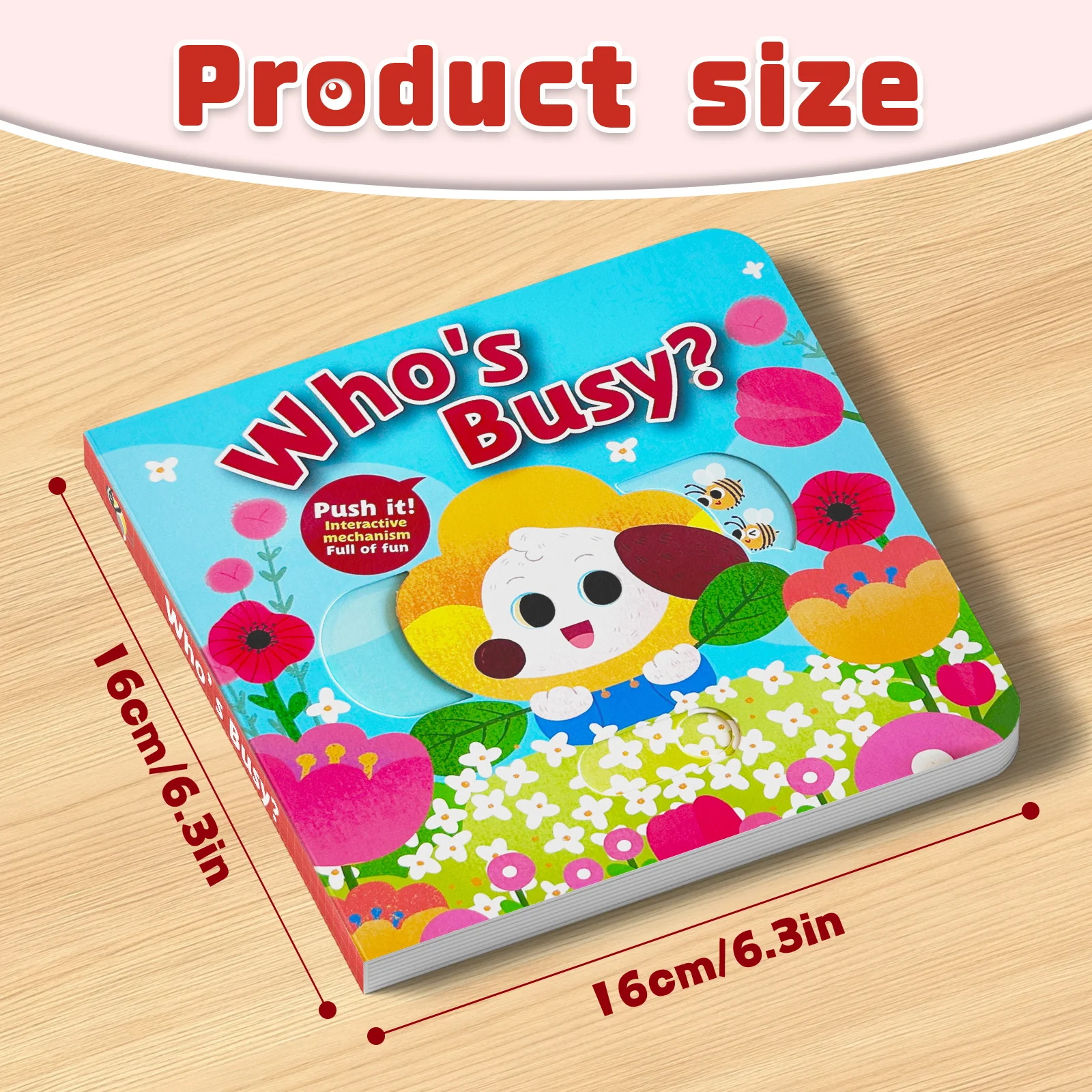 Who Is Busy? Interactive Observation Board Book for Kids, Daily Scene Learning, Family Reading, Thick Board Pages