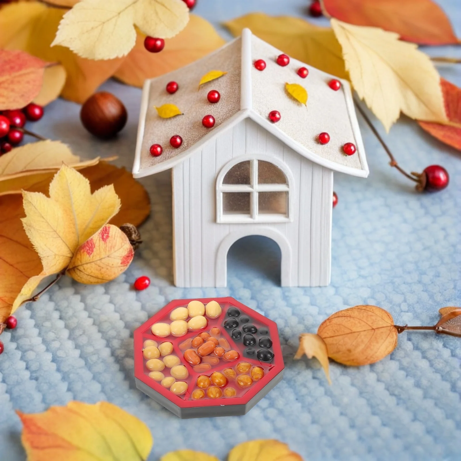 4 قطعة أطباق فاكهه مصغرة صندوق واقعية الاصطناعي الغذاء الدعائم دمية اكسسوارات المطبخ مجموعة متجر عرض طعام صغير