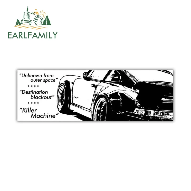 EARLFAMILY 13 سنتيمتر ل الأولي D صفعة ملصقات السيارات الكتابة على الجدران أنيمي الفينيل اكسسوارات السيارات ملصق مائي تخييم شخصية ديكور إبداعي