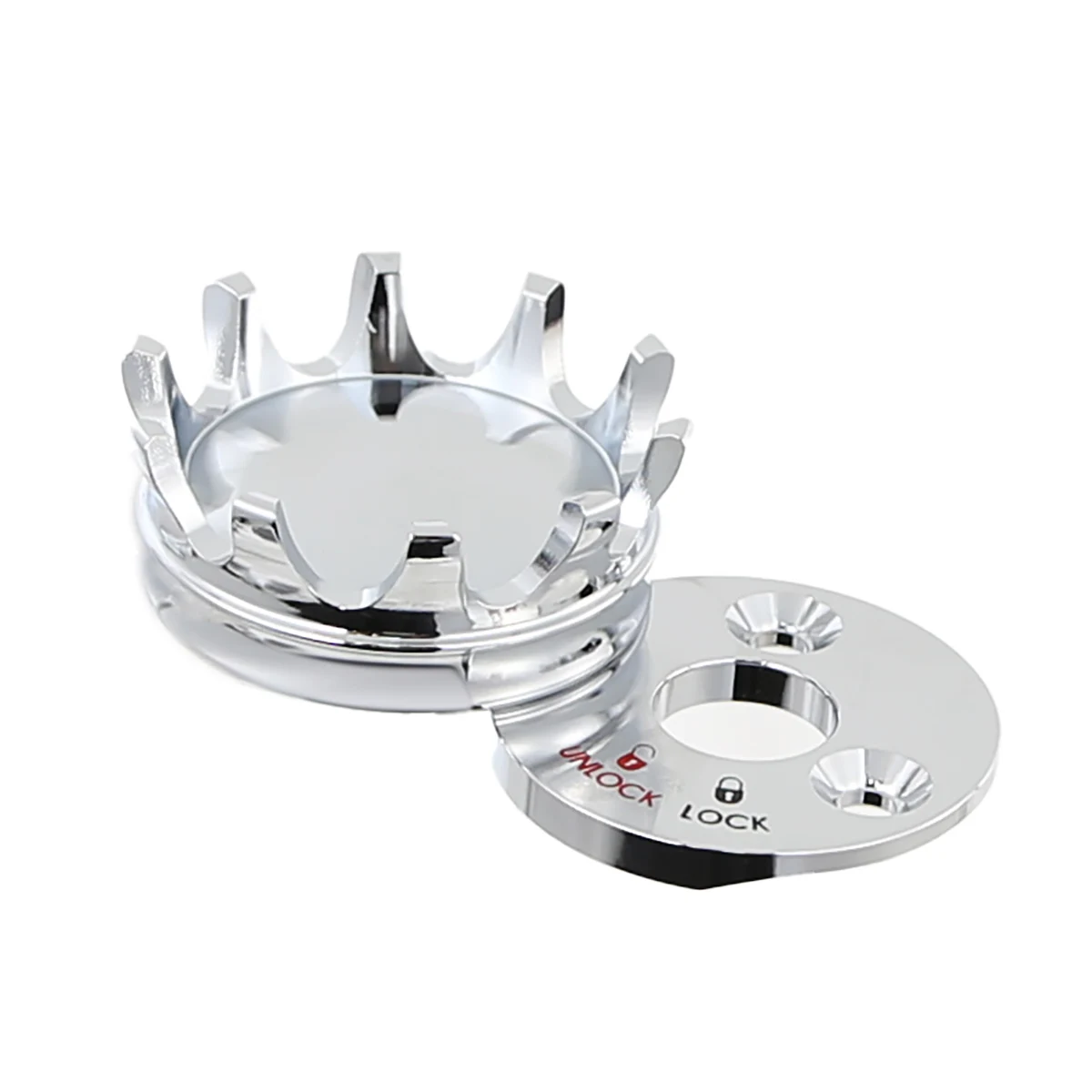 Motorcycle Fork Lock Crown shaped Cover For Harley 1994-2023 Road King Model image 3