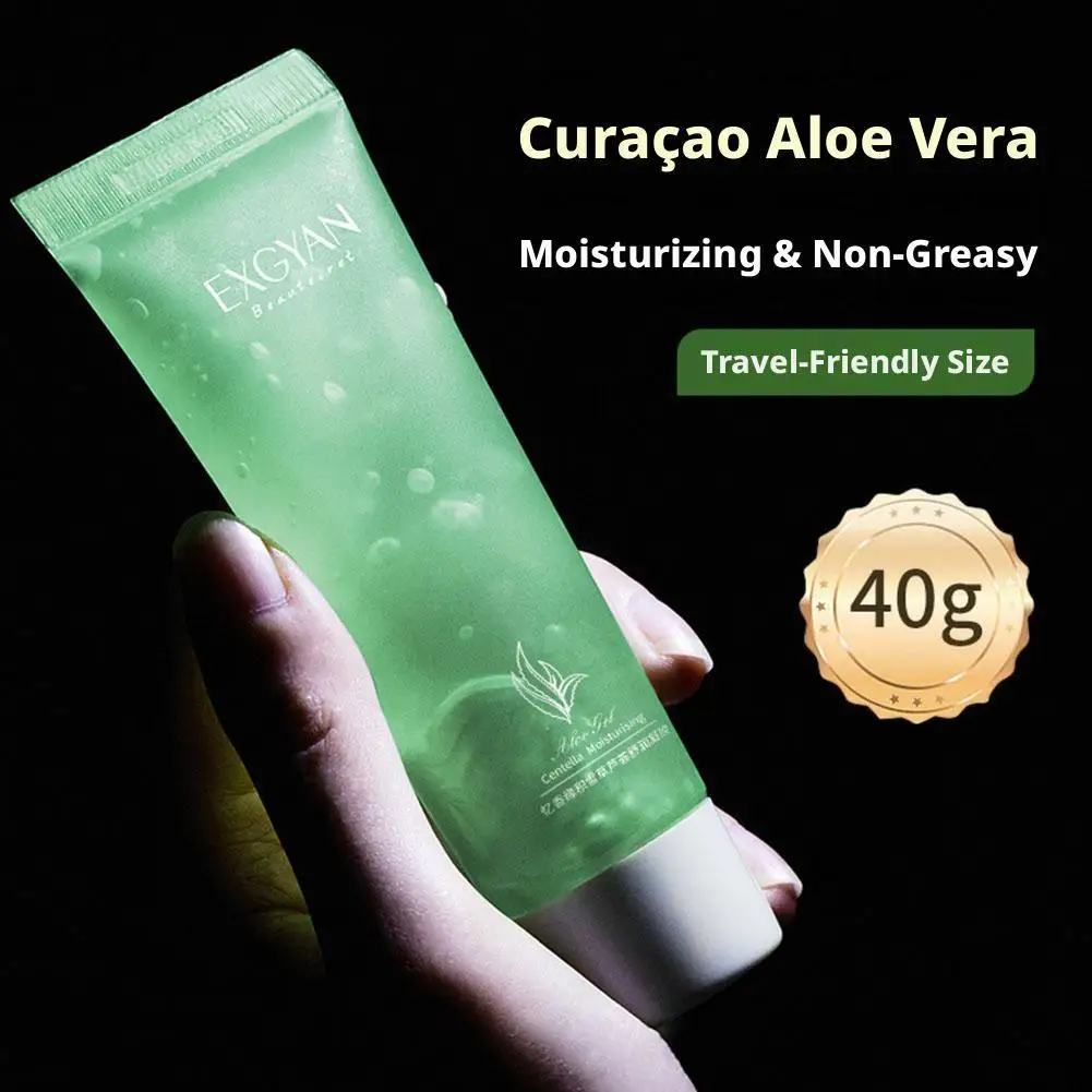 Aloe Vera Gel, Pure Aloe Gel for Face & Body Moisturizer, After Sun Skin Care, Hydrating Soothing for Dry Skin Travel Size 40g