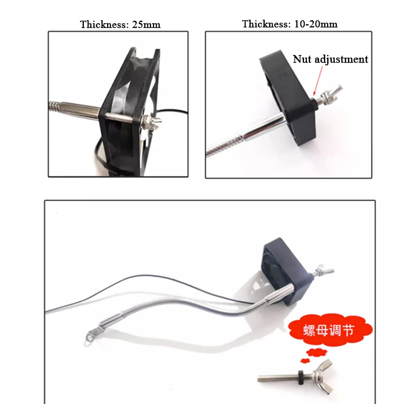 DIY braket pendingin multi arah kartu grafis North South Bridge M2 hard disk memori mainboard kipas sasis braket pendingin