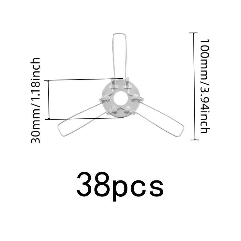 38 pcs 100mm Metal Lamp Fixing Springs, Universal Lamp Fit for Lamp Assembly, Multipurpose, Versatile