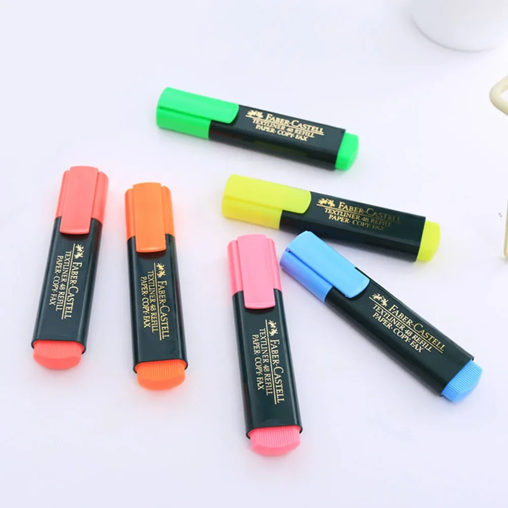 

FABER CASTELL Fluorescent Candy Color Highlighter Pen Textliner Marker Pen Marking Stationery School Supplies