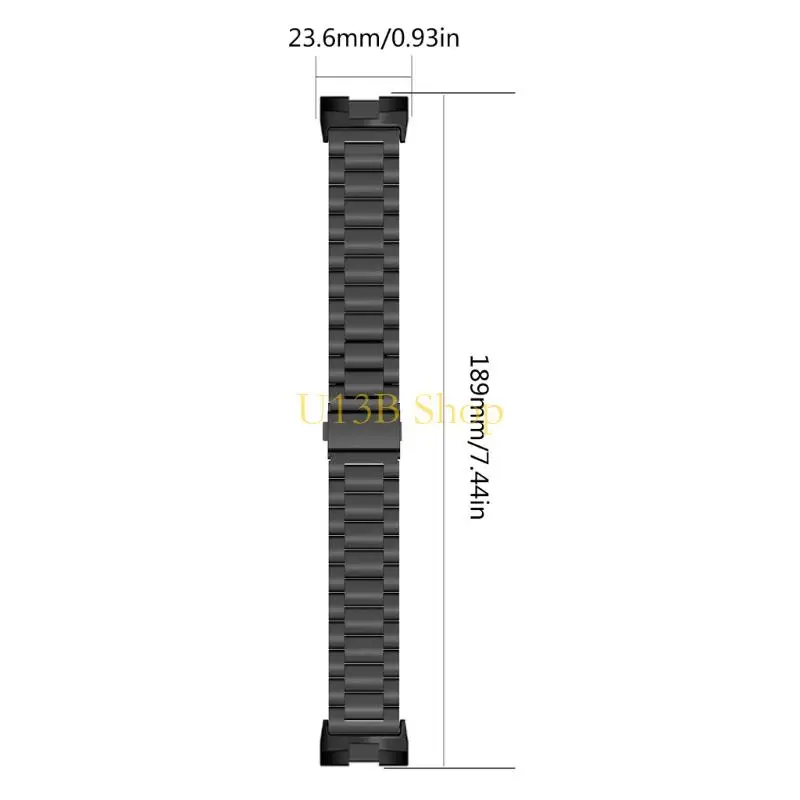 U13b para Cyber ​​Wrist Band Metal Strap Sweat Profof Sweatless Belt Bracelet WatchBand