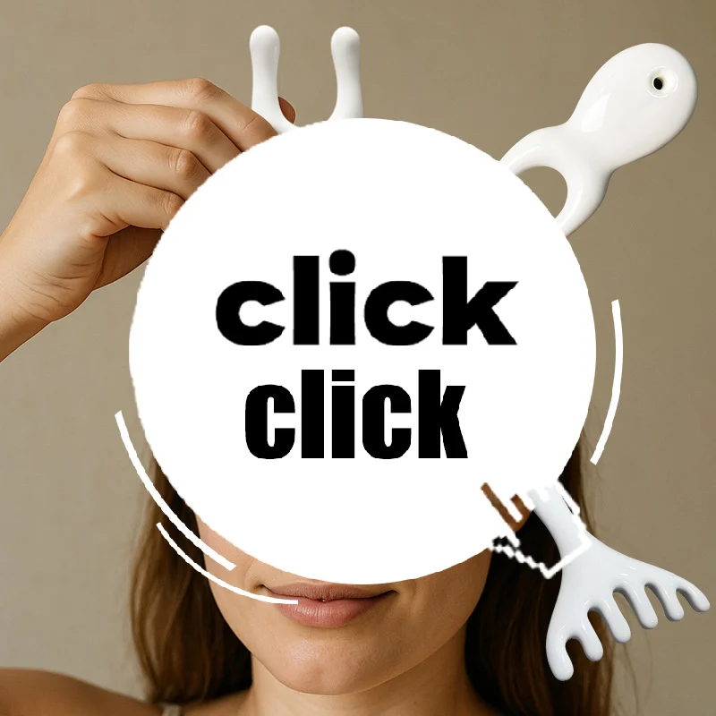 

Керамический ручной массажный инструмент для кожи головы, носа, Гуа Ша, массажер для релаксации и красоты, массажная расческа Meridian, расческа для головы с шестью зубьями